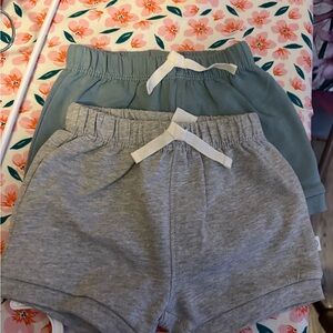 Comfy Kids Shorts Set - Gray and Teal